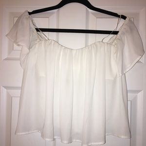 Off the shoulder crop top